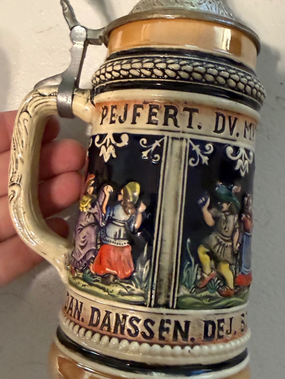 Vintage Werner Corzelius Beer Stein made in West Germany with Lid